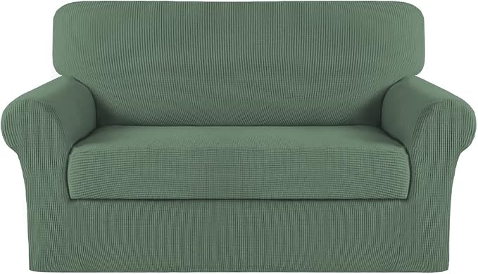 Turquoize Stretch Sofa Slipcover 2 Pieces Sofa Cover Couch Cover by Turquoize
