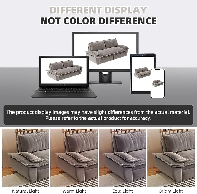 KEIKI 73.2" Queen Sleeper Couch, 3-in-1 Convertible Pull Out Sofa Bed - Image 6