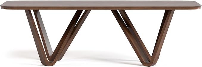 Furniture of America Nazaen I 94.5" Mid-Century Modern Solid Wood Live Edge - Image 4