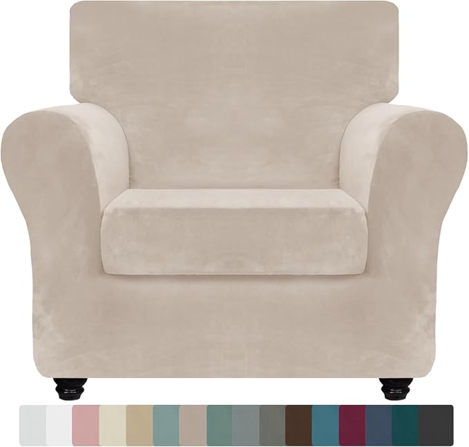 ZNSAYOTX Luxury Velvet Chair Slipcovers by ZNSAYOTX
