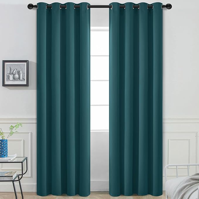 Yakamok Blackout Curtains for Bedroom 2 Panels Set 72 Inch Length Thermal by Yakamok