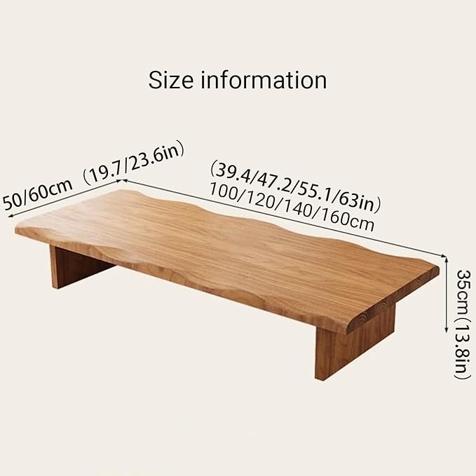 Japanese Tatami Wooden Coffee Table Palace Style Small Wooden Tables - Image 2