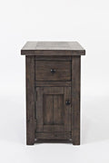 Jofran Madison County Pine Reclaimed Chairside End Table, Barnwood Brown by Jofran+Inc.