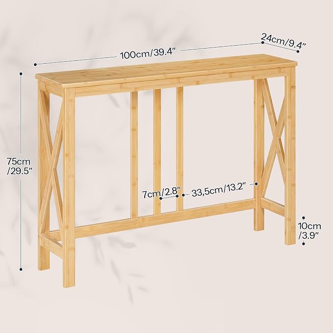 HOOBRO Narrow Console Table, Sofa Table - Image 2
