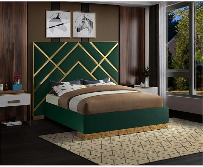 Meridian Furniture VectorGreen-Q Vector Collection Modern | Contemporary Velvet - Image 2