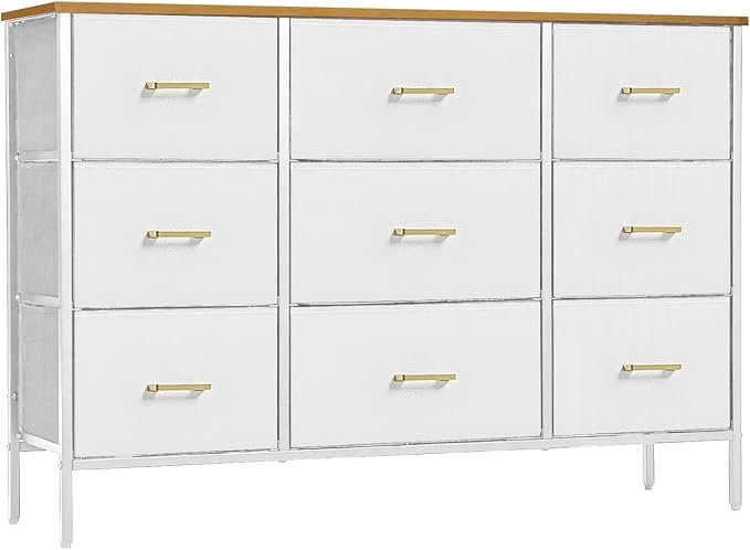 VASICAR Wide TV Stand Modern TV Console, 9 Drawers Dresser by VASICAR