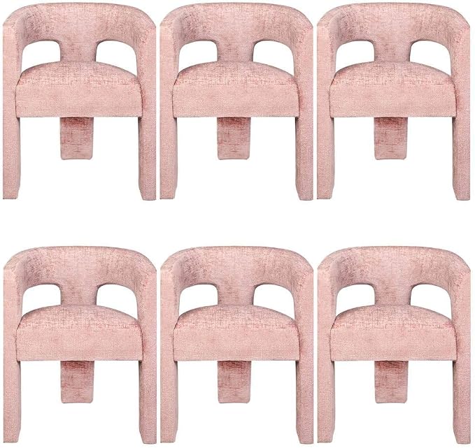 Jofran Gwen Jacquard Upholstered Accent Chair, Modern Luxury Plush Sculptural by Jofran+Inc.