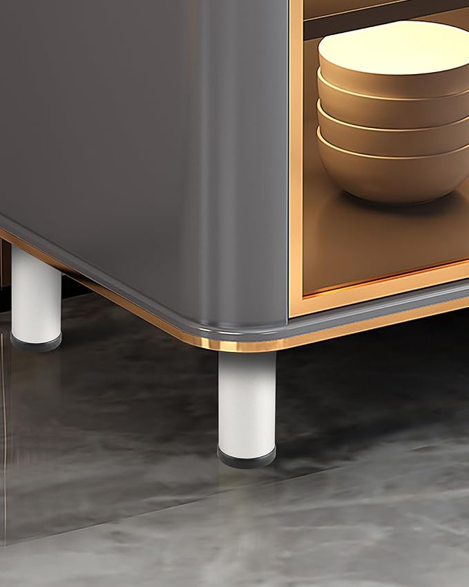 4 Pack Bed Support Legs 3 Inch Silver Furniture Cabinet Metal Legs Replacement - Image 8