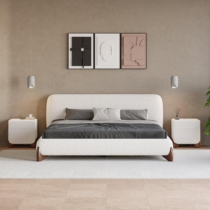 homary Smart Boucle Nightstand - Image 8