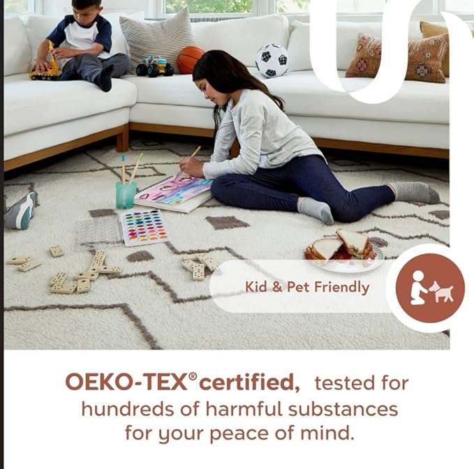 Nuloom Nia Beige, Cozy Shag, Fluffy and Soft, High Traffic, Stain Resistant - Image 6