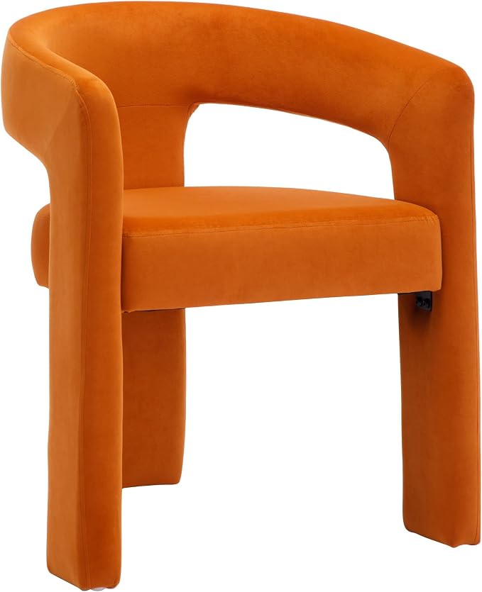 BESTANO Modern Velvet Fabric Upholstered Dining Chairs by BESTANO