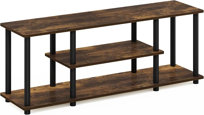 Furinno Turn-N-Tube No Tools 3D 3-Tier Entertainment Stand up to 50 inch TV - Image 4