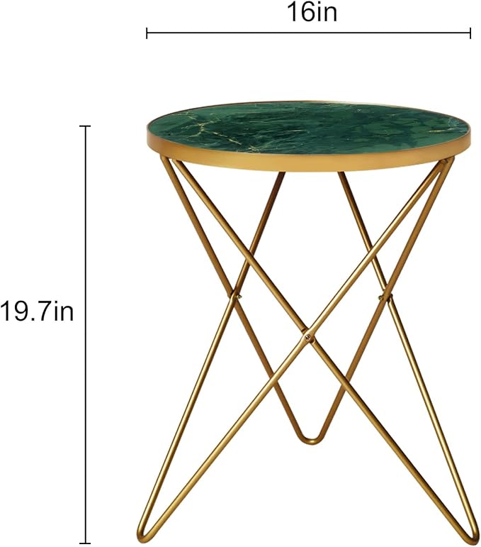 HLR Modern Round Side Table, End Table - Image 2