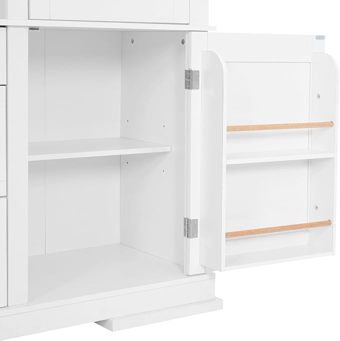 VilroCaz 78'' Tall Freestanding Kitchen Pantry - Image 9