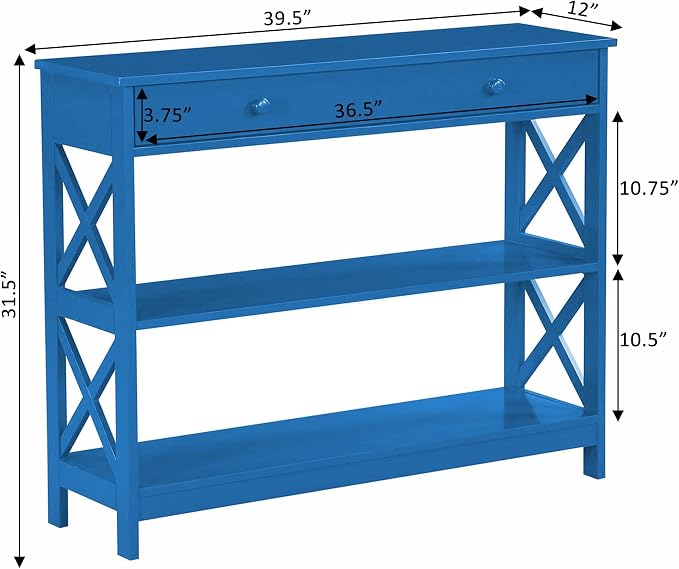 Convenience Concepts Oxford 1 Drawer Console Table - Image 9