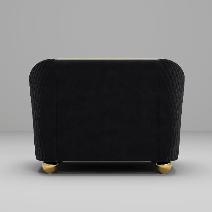 1-Piece Luxury Velvet Sofa Set for Living Room, Elegant Design Couch Set - Image 7