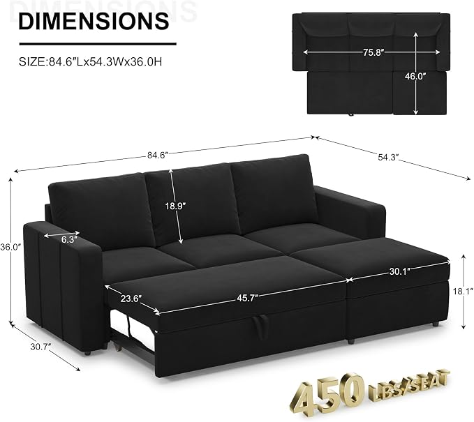 Belffin Modular Sectional Sleeper Sofa - Image 2