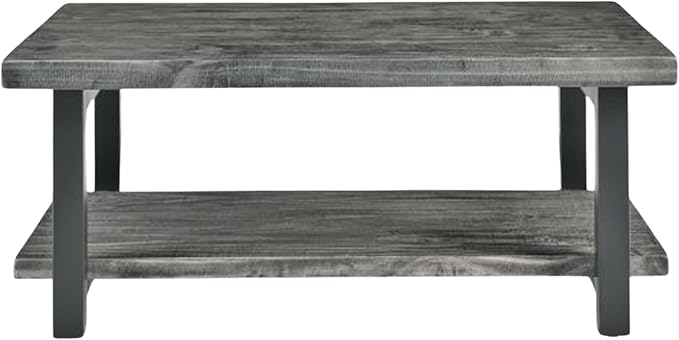 Alaterre Furniture Pomona Living Room 42 Inch Rectangular Solid Wood Coffee - Image 10