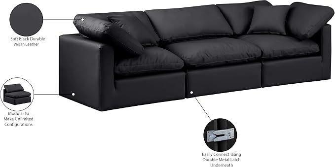 Meridian Furniture 146Black-S105 Indulge Collection Modern | Contemporary - Image 9