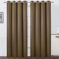 LEMOMO Brown Thermal Blackout Curtains/52 x 95 Inch/Set of 2 Panels Room by Lemomo