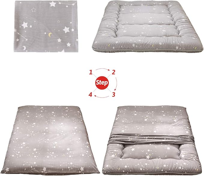 MAXYOYO Grey Constellation Japanese Futon Mattress, Tatami Mat Portable Camping - Image 7