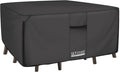 ULTCOVER 600D Tough Canvas Heavy Duty Square Patio Table and Chairs Cover by ULTCOVER