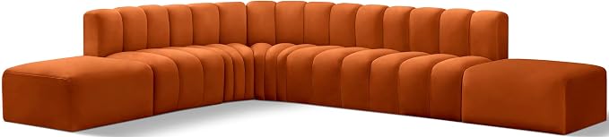Meridian Furniture 103Cognac-S7A Arc Collection Modern | Contemporary Modular by MeridianFurniture