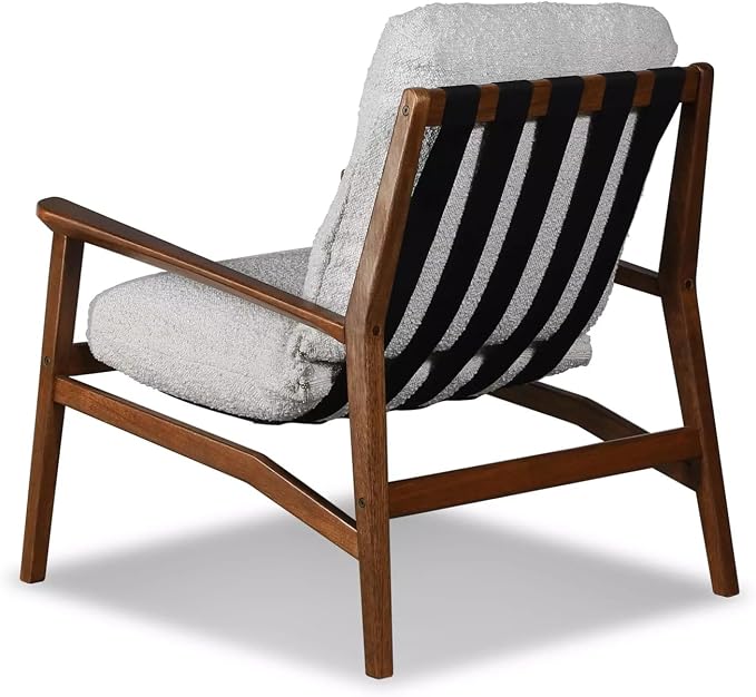 Grain Wood Furniture Solid Wood Mid Century Lounge Chair - Image 8