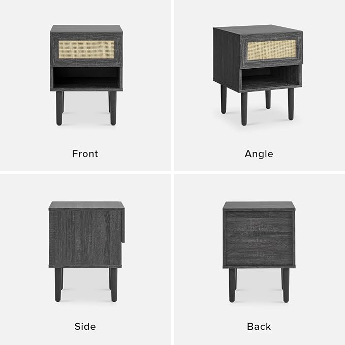 mopio Haylee Rattan Side Table, Small Accent Tables - Image 9