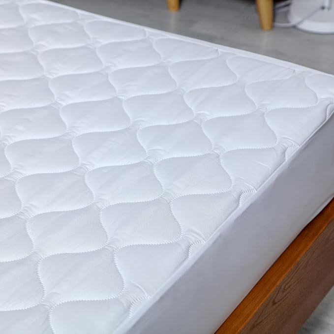 Quilted Queen Size Waterproof Mattress Protector Pad - Image 3