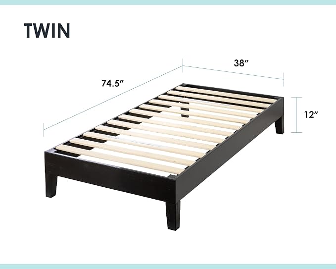 Mellow Naturalista Grand 12 Inch Solid Wood Platform Bed - Image 2