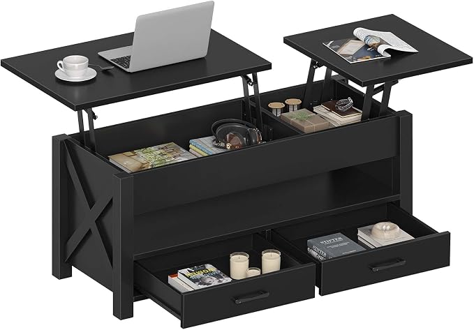 Seventable Coffee Table, 47.2" Lift Top Coffee Table by Seventable
