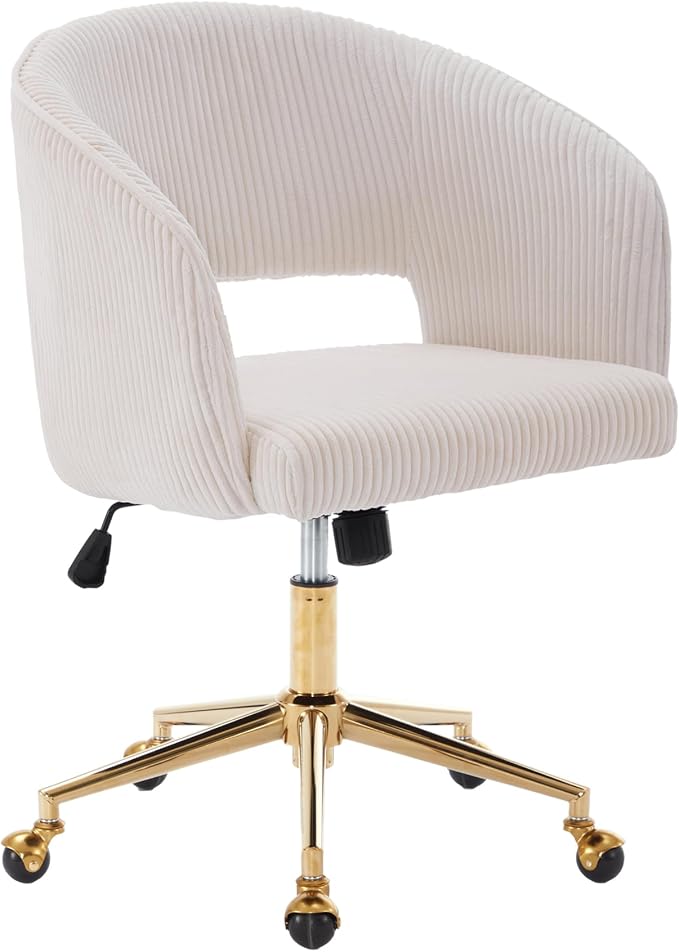 KCC Home Office Chair Swivel Desk Chair Accent Armchair Upholstered Modern by KCC