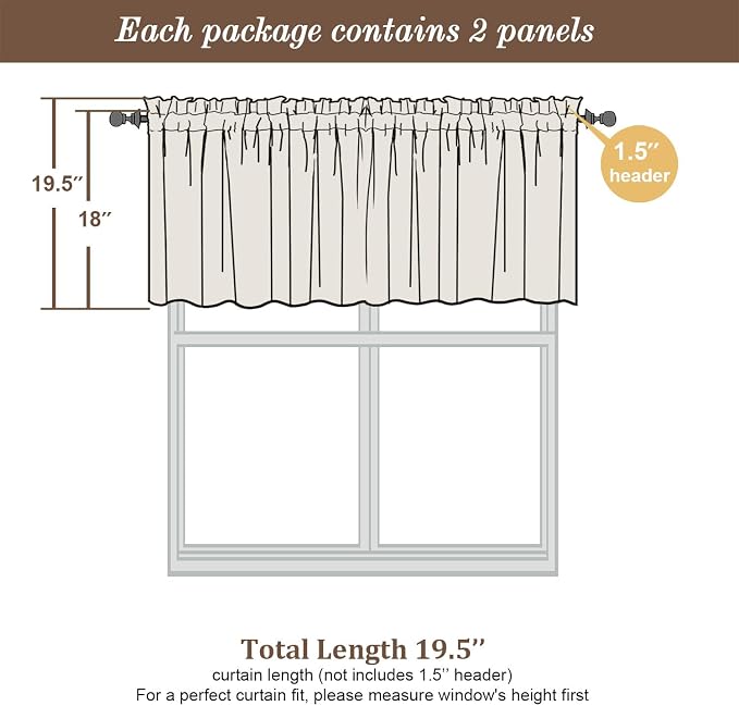 Chyhomenyc Blush Pink Sheer Valances - Image 4