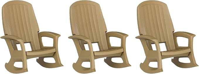 Semco Rockaway Heavy-Duty Outdoor Rocking Chair w/Low Maintenance All-Weather by Semco