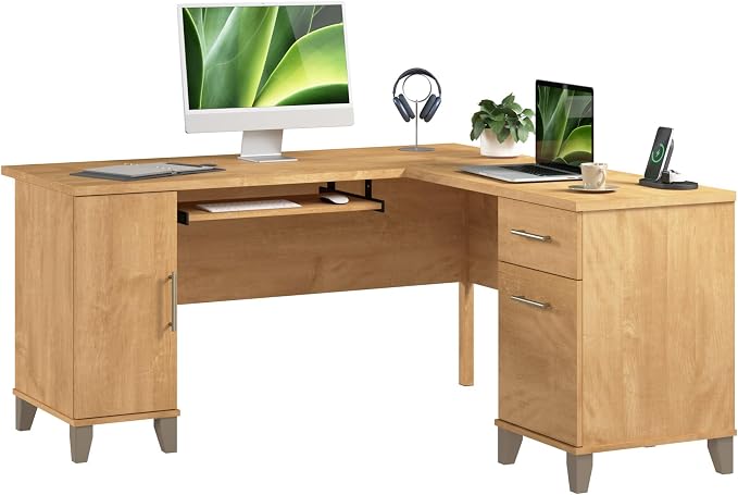 Bush Home 60-Inch L-Shaped Desk by BushHome