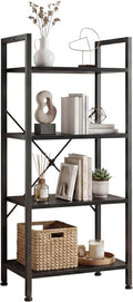 DUMOS 4 Tiers Open Bookshelf, Classic Freestanding Tall Display Shelf, Sturdy by DumosLifestyle