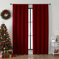 Simplebrand Ava Red Blackout Curtains by Simplebrand