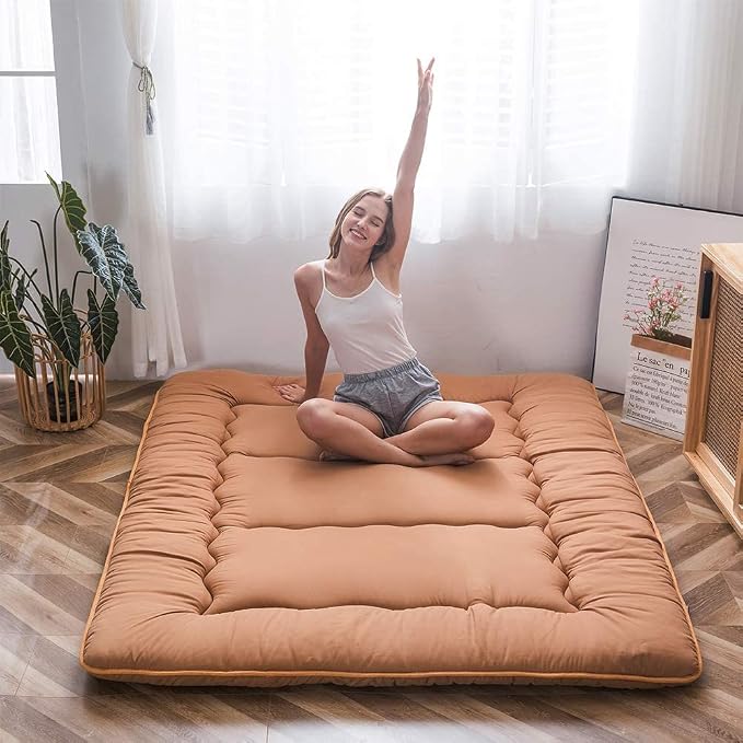 MAXYOYO Japanese Floor Mattress Futon Mattress, Thicken Tatami Mat Sleeping Pad by MAXYOYO