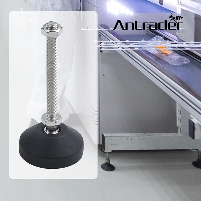 Antrader 4Pcs M8x50mm Adjustable Furniture Glides Anti-Skid Reinforced Nylon - Image 2