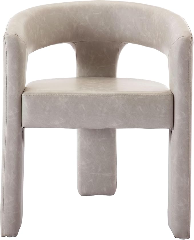 VESCASA Faux Leather Barrel Dining Chair by VESCASA