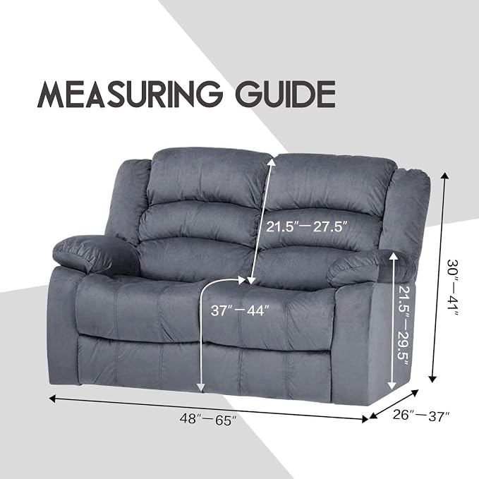 ULTICOR Reclining Loveseat Slipcover, 6-Piece Yarn Dyed Sofa Covers, 2 Seat - Image 6