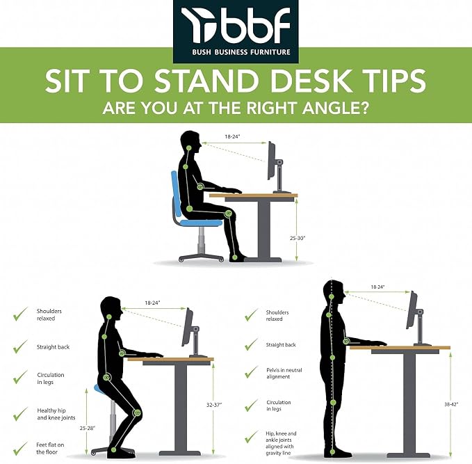 Bush Business Furniture 48-inch Electric Height Adjustable Standing Desk - Image 5