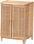 bali & pari Yanka Bohemian Natural Rattan Storage Cabinet by balipari