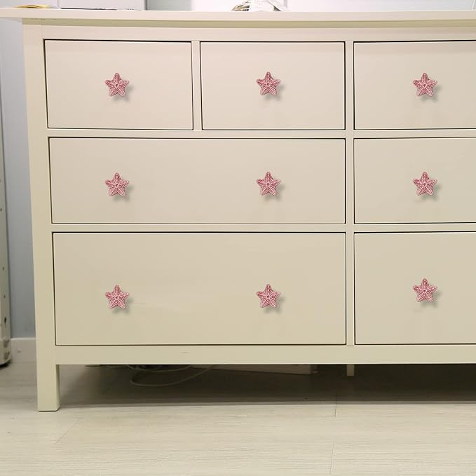 Starfish Drawer Knobs Coastal Kitchen Cabinet Knos Beach Themeb Knob Ceramic - Image 3