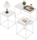 Furinno CAMNUS Coffee Table, Metal Frame Modern Center Table and Side Tables Set by Furinno-FitsYourSpaceFitsYourBudget