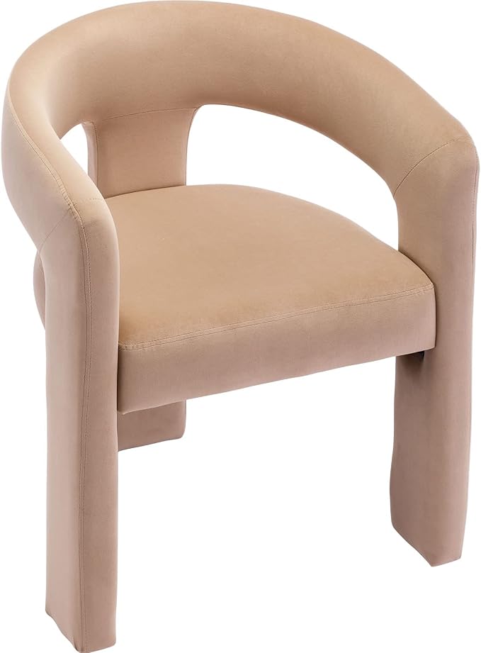 VESCASA Velvet Barrel Dining Chair by VESCASA