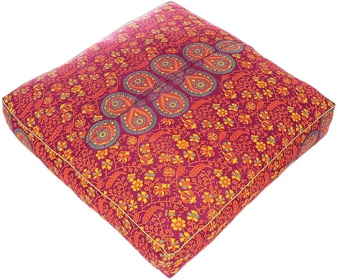 Mandala Floor Pillow Cover Meditation Cushion Seating Throw Hippie Round - Image 5