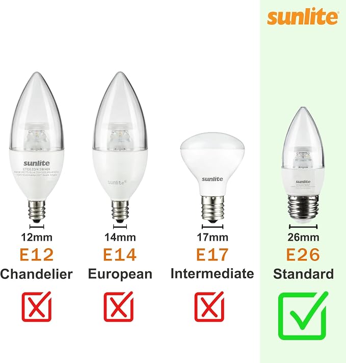 Sunlite LED R14 Mini Flood Light Bulbs, 4 Watts, 250 Lumens, Medium Base - Image 6