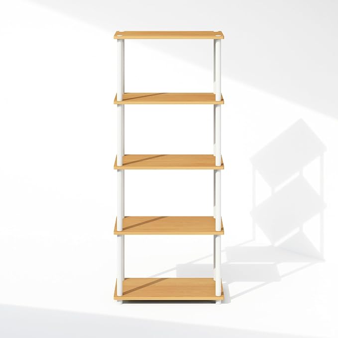 Furinno Turn-N-Tube Book Shelf, 5-Tier Bookshelf, Bookcase - Image 6